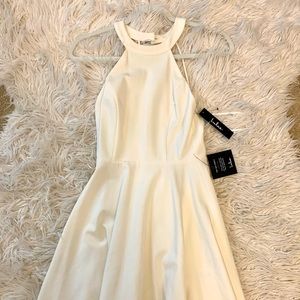 Lulu’s Strappy Back Mini Skater Dress